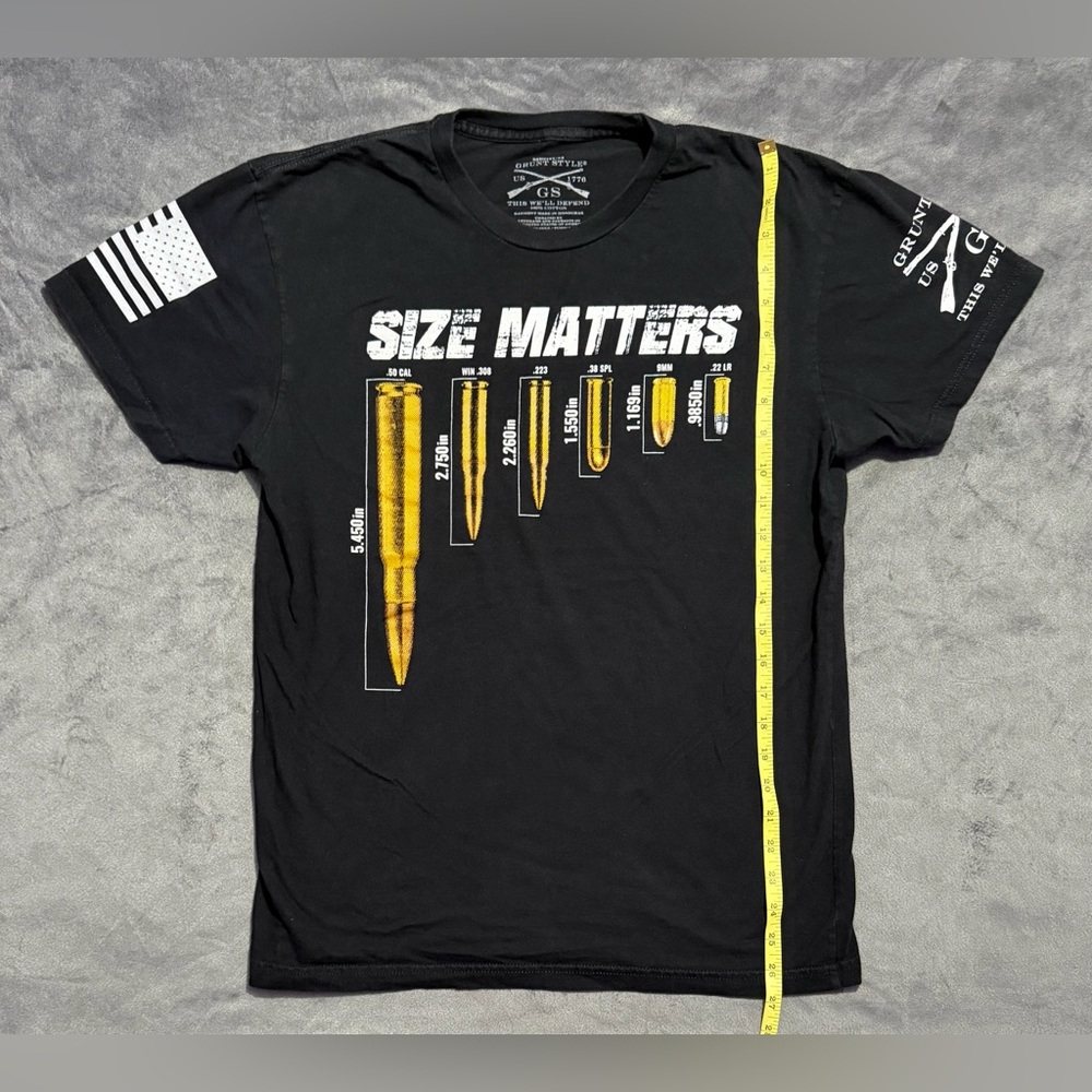 Grunt Style Size Matters T Shirt Mens SIZE MEDIUM